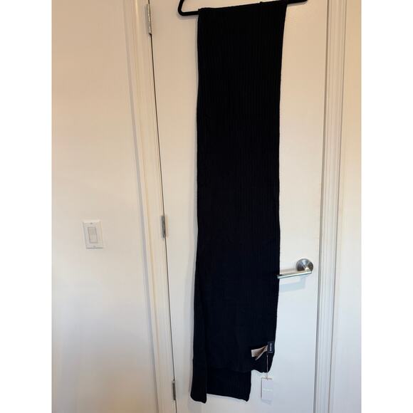 NWT Zadig & Voltaire Jared Cashmere Scarf Navy Blue - Picture 3 of 5